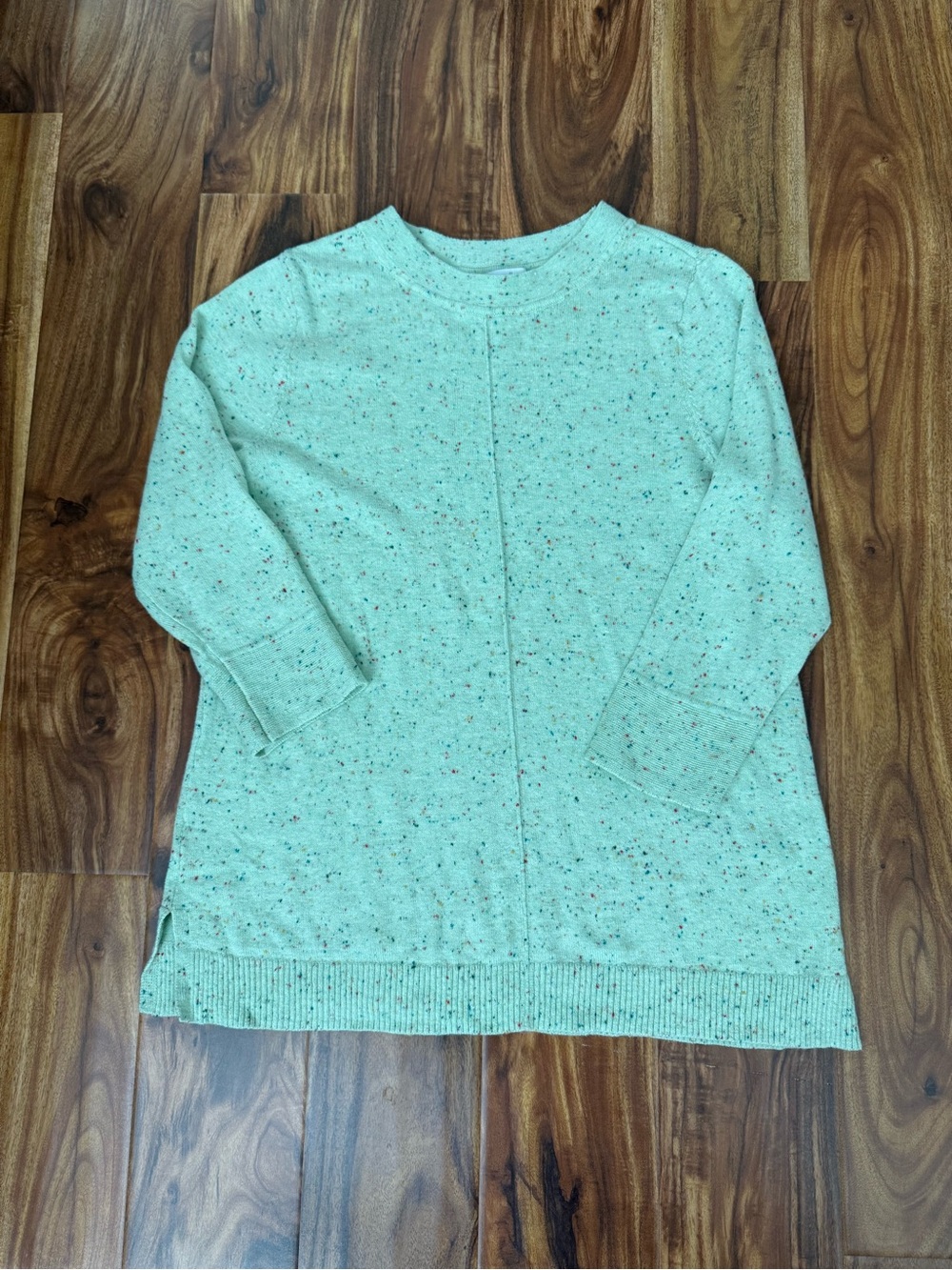 J. Jill Mint Speckled Knit Tunic Sweater - Size Small